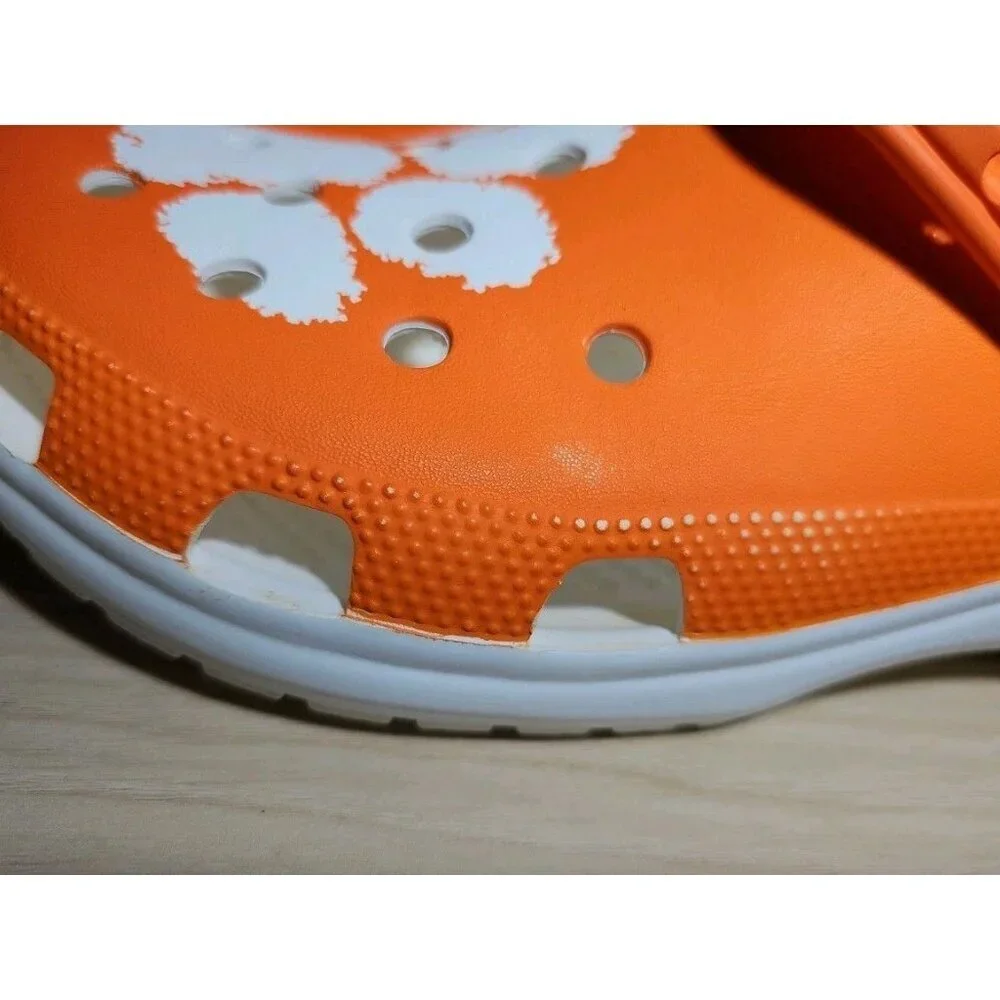 Clemson University Crocs Men's 11 Classic Tigers Clogs Shoes Orange